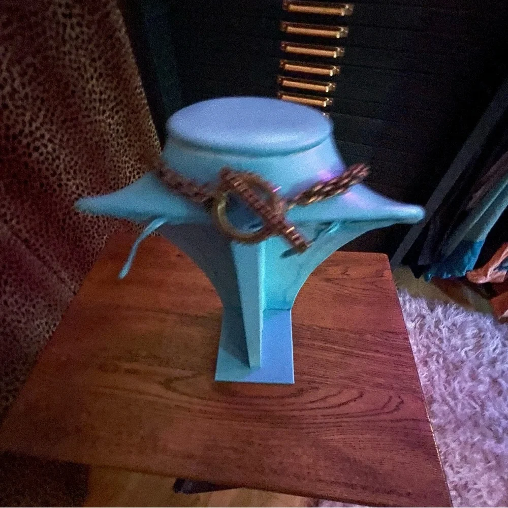 𝐁𝐔𝐘 𝐎𝐑 𝐁𝐘𝐄💥MIRIAM Haskell Necklace- coin pendant beaded chain w/ toggle closure - Picture 4 of 10